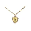 Lindi Kingi Gold Hearts Desire Paperclip Necklace
