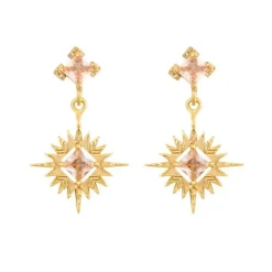 Lindi Kingi Gold Starburst Earrings | Gold