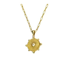 Lindi Kingi Gold Vermeil Sundancer CZ Necklace