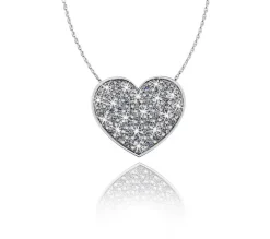 Love In a Jewel "Full Crystal Heart" Necklace