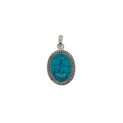 Luna 'Eukelade' Turquoise Oval Pendant