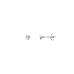 Luna Petite Mother of Pearl Stud Earrings | Sterling Silver