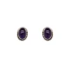 Luna 'Thelxinoe' Amethyst Oval Earrings