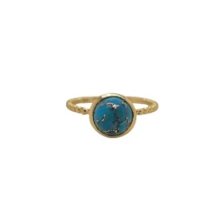 Luna 'Thyone' Sleeping Beauty Turquoise Gold Ring
