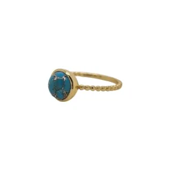 Luna 'Thyone' Sleeping Beauty Turquoise Gold Ring
