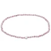 Luna Tourmaline & Silver Bead Stretch Bracelet