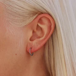 Omnia Micro 8mm Plain Sterling Silver Sleepers