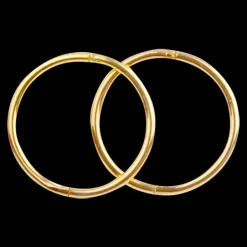 Omnia Micro 8mm Sterling Silver Gold Plate Sleepers