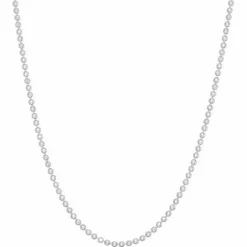 Omnia Sterling Silver Diamond Cut Ball 60cm Chain