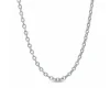 Omnia Sterling Silver Round Cable Chain - 45cm