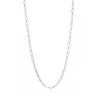 Omnia Sterling Silver Round Belcher Chain - 45cm