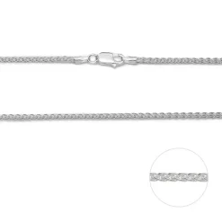 Omnia Sterling Silver Wheat Chain - 45cm