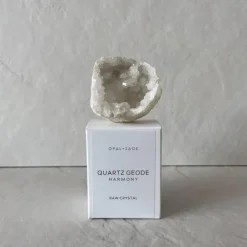 Opal & Sage - Quartz Geode (Harmony) Raw Boxed Crystal