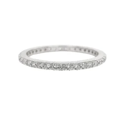 Promise 'Deluxe' Eternity Ring | Silver | Size K