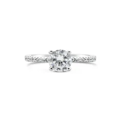 Promise 'Elegant' Solitaire Ring | Sterling Silver | Size R