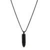 Revolution Black Stainless Steel Bullet on 55cm Chain