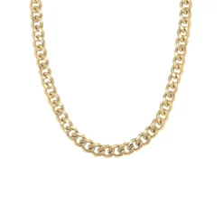 Revolution 60cm Curb Link Steel Yellow Gold Plated Chain