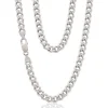 Revolution Flat Diamond Cub Curb Chain | Silver | 55cm