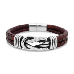 Revolution Leather Sailing Knot Bracelet