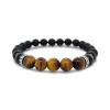 Revolution Onyx & Tigers Eye Bead Stretch Bracelet