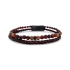 Revolution Tigers Eye & Leather Bracelet