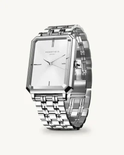 Rosefield Octagon Silver Watch
