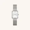 Rosefield Octagon XS Mesh Silver Watch