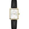 Rosefield Octogon XS White Sunray Dial Gold-Toned Watch