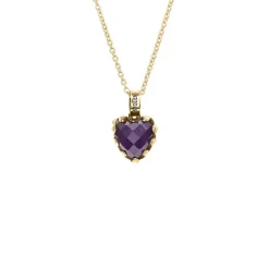 SGC Love Claw Dk Amethyst YG Plate Stg 42+2+2cm