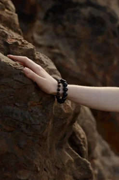 Silk & Steel Aurora Black Onyx & Hematite Bracelet | SIlver