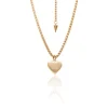 Silk & Steel Bisous Heart Necklace