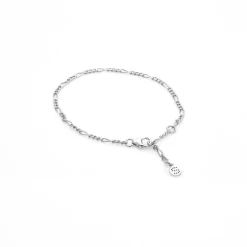 Silk & Steel Figaro Fine Bracelet