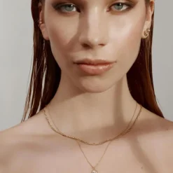 Silk & Steel Figaro Fine Necklace | Gold