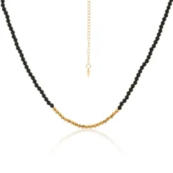 Silk & Steel Party at the Front Necklace | Gold