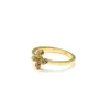 Silk+Steel | Flora | Ring | Clear + Gold | Size P