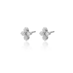 Silk+Steel | Flora | Silver | Stud | Earrings