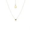 Silk&Steel Keepsake Black Spinel & Gold Necklace