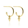 Silk&Steel Mini Spike Hoops
