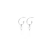 Silk&Steel Superfine Mini Pearl Hoops