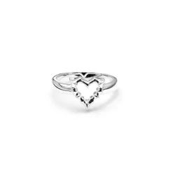 Stolen Girlfriend Club | Heavy Metal Heart | Jagged Heart Mini | Ring | Size N