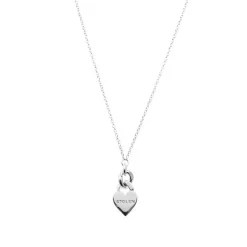 Stolen Girlfriend Club | Heavy Metal Heart | Love Chain | Silver | Pendant Necklace | 46+4cm