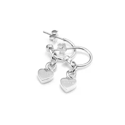 Stolen Girlfriend Club | Heavy Metal Heart | Love Chain Anchor | Silver | Earring