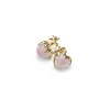 Stolen Girlfriend Club | Love Claw | Rose Quartz | Gold Plated | Earrings