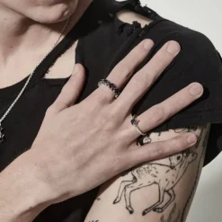 Stolen Girlfriend Club | Punk Rose | Mini | Silver | Ring | Size N