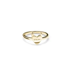 Stolen Girlfriend Club | Sinister Heart | Gold Plated | Ring | Size S