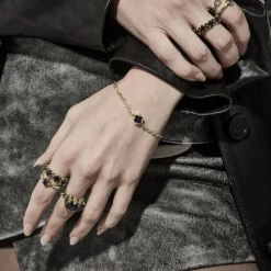 Stolen Girlfriend Club | Silver | Punk Rose | Amethyst | Bracelet | 17+2cm