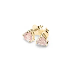 Stolen Girlfriend Club | Talon | Gold Plated | Rose Quartz | Studs