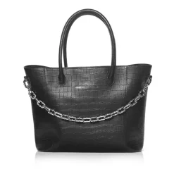 Stolen Girlfriends Club Black Leather Amplifier Tote Bag