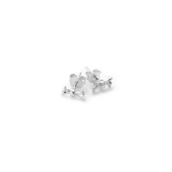 Stolen Girlfriends Club Cross Bones Silver Stud Earrings