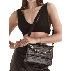 Stolen Girlfriends Club Gold Big Trouble Bag